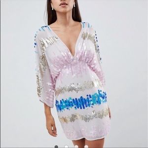 NWT ASOS Sequin Kimono Dress